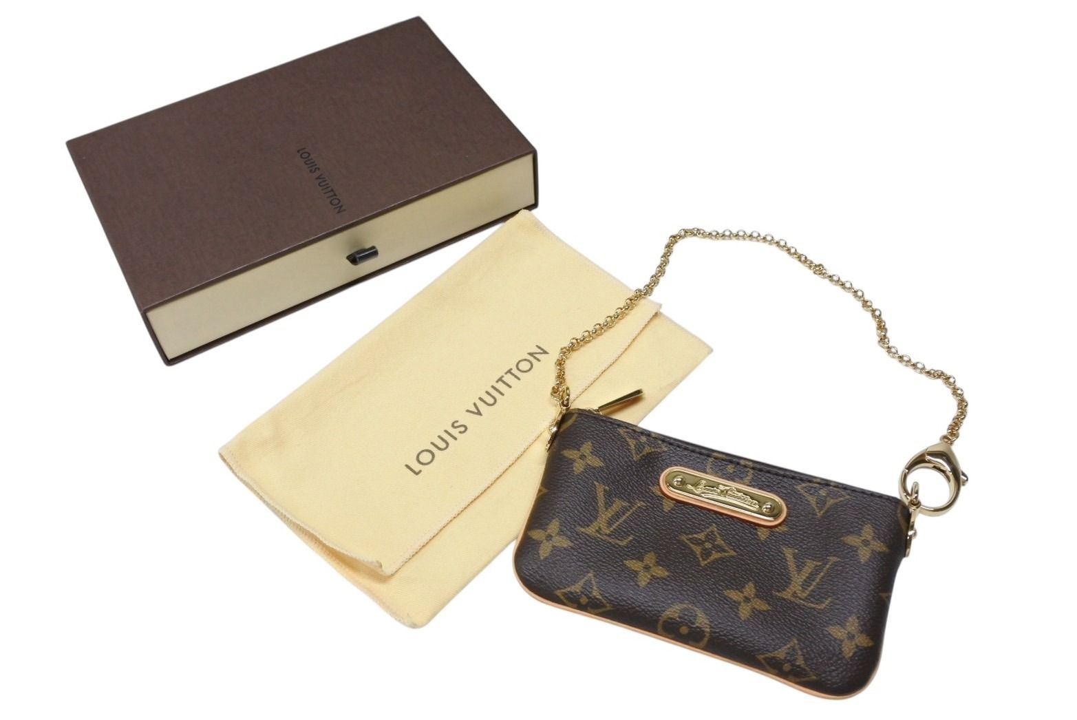 ♥ LOUIS VUITTON ルイヴィトン ポーチ ミニバッグ チェーン M60095 ポシェットミラPM ブラウン ゴールド金具 4b008188