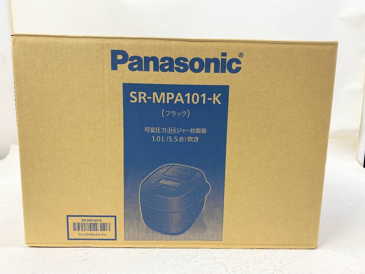 新品・未開封品】パナソニック おどり炊き SR-MPA101-K 炊飯器 可変圧力[ブラック] RK0115 0116ML005  0020240116286835 - メルカリ