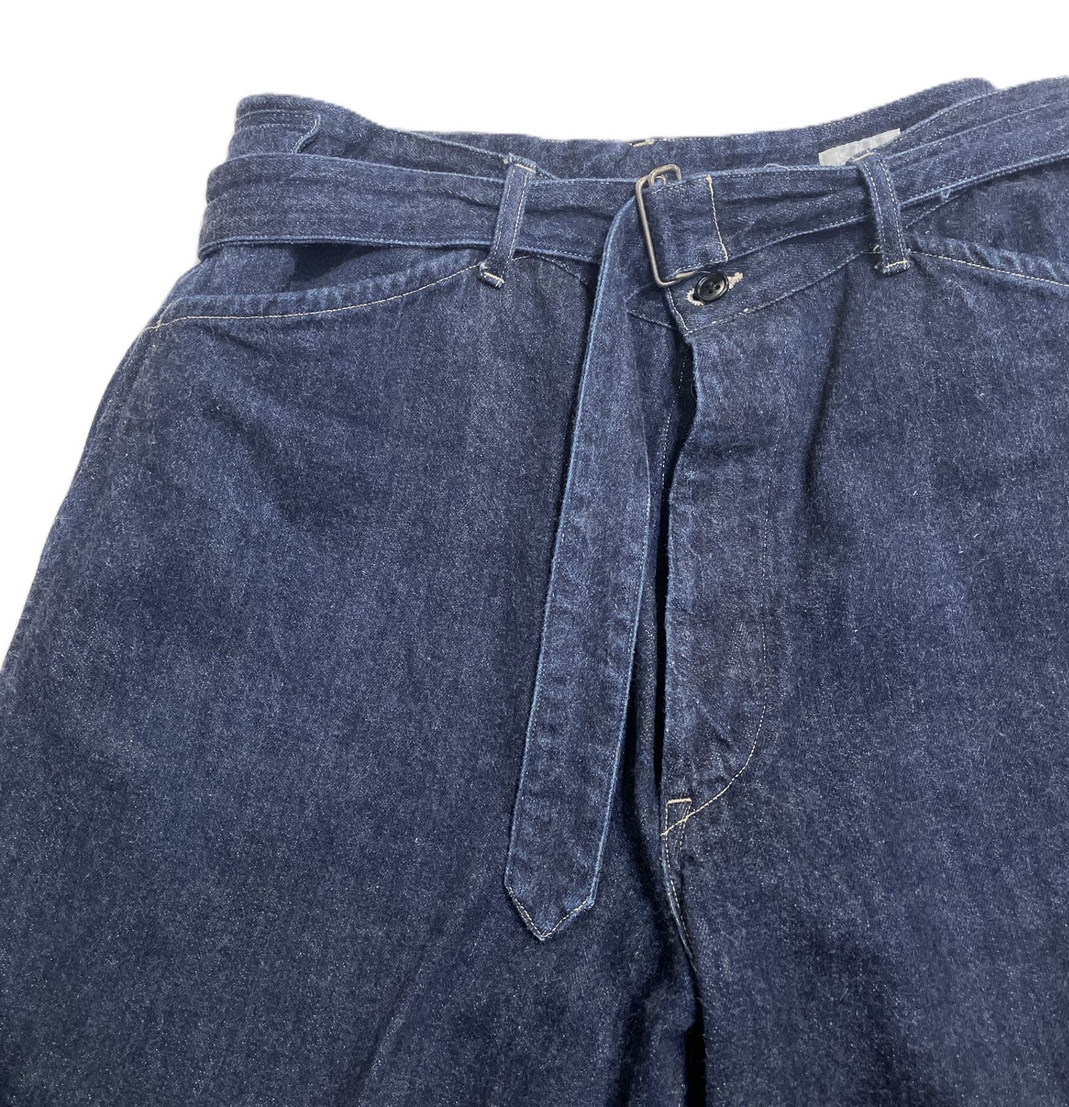 COMOLI コモリ 23/SS X01-03001 デニムベルテッドパンツ ジーンズ 