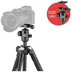 品質保証で、高速配送！ ♥ Joby 三脚 RangePod Smart スマートフォン用三脚 カメラ用三脚 トラベル三脚 スマートフォン用アダプター付属 耐荷重8kg 全伸高160cm アルミニウム 4段 自由雲台 ブラック 一眼レフ ミラーレス iPhone A プレミアムな