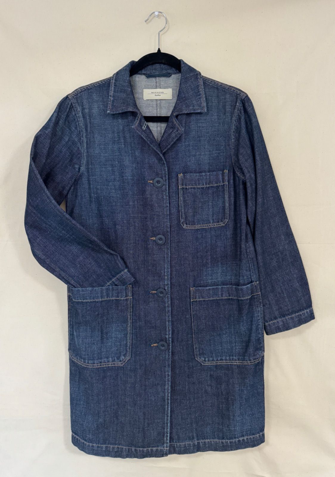 WEEKEND MaxMara✨未使用級　現行タグ　デニムコート　春アウター　L MaxMara WEEKEND マックスマーラ ウィークエンド デニムジャケット