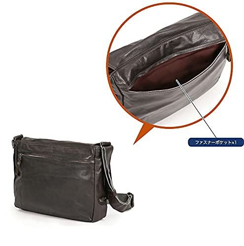 持続する メンズ ショルダーバッグ 斜めがけ 本革 レザー ダブルス A4 VWE-1926 【安値通販】