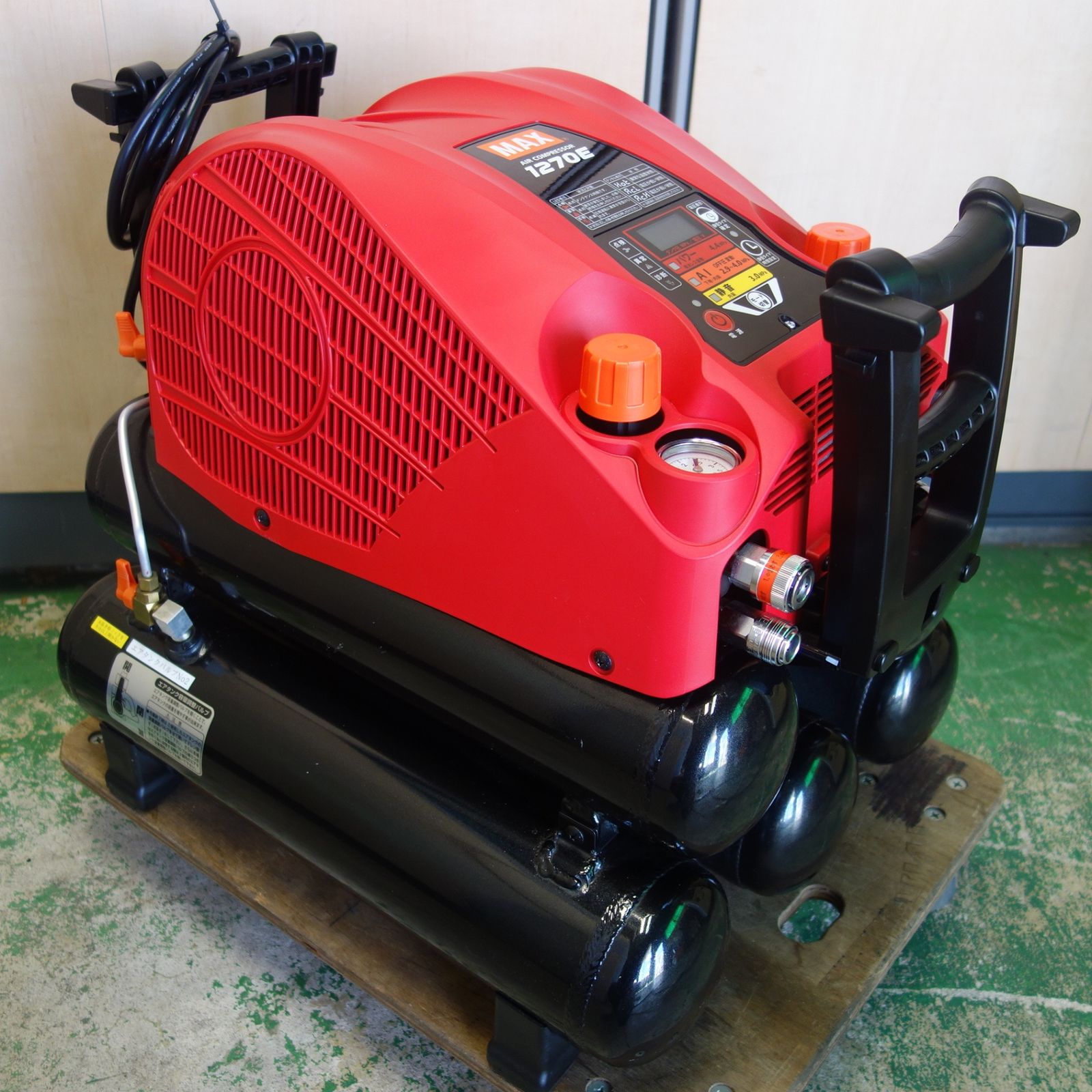 送料無料] 美品☆マックス 高圧 エアー コンプレッサー 100V 50 / 60 