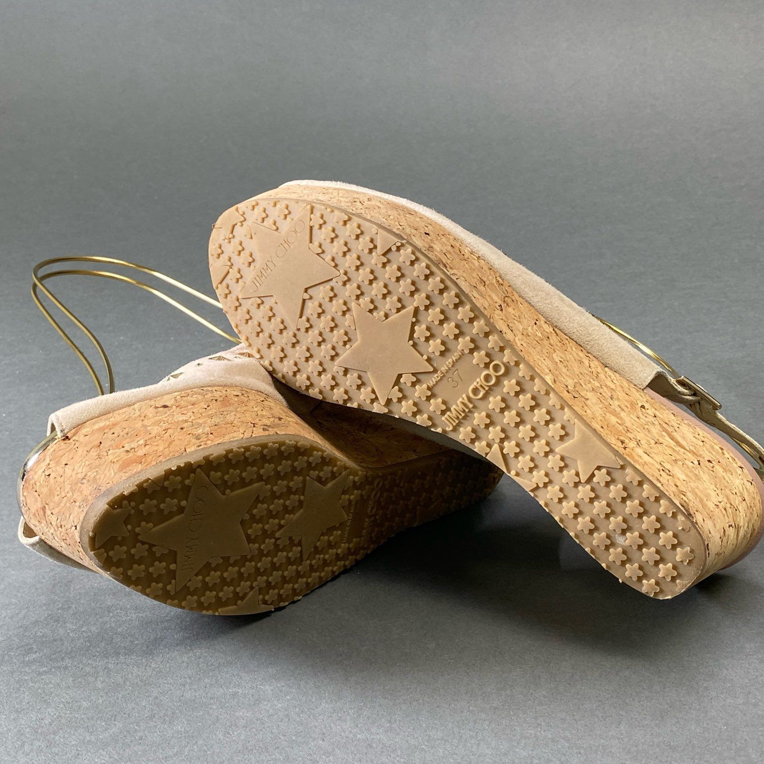 【正規】極美品 ジミーチュウ スター スタッズ レザー スエード サンダル 42 正規】極美品 ジミーチュウ スター スタッズ レザー スエード