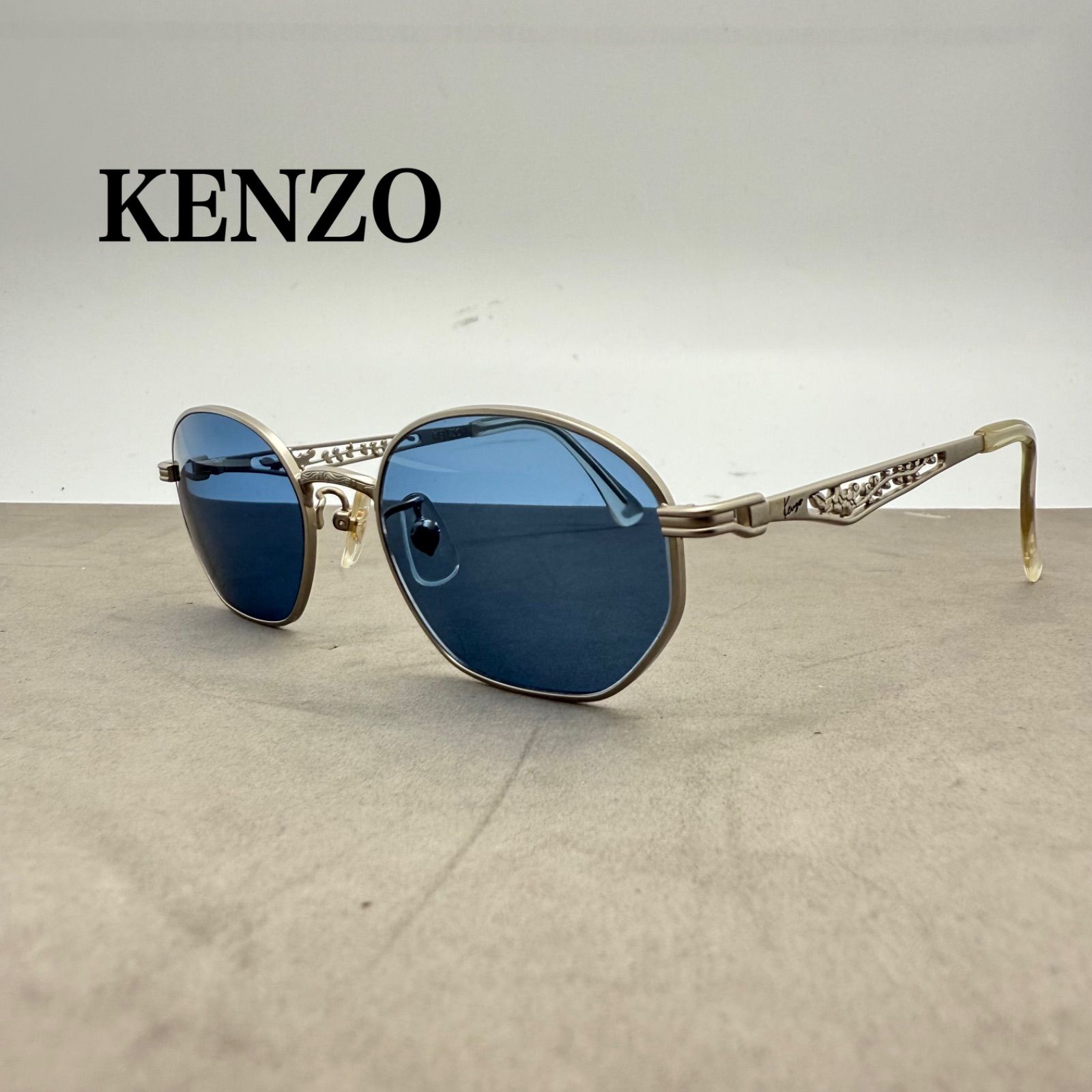 KENZO 00s old hexagon sculpture sunglasses KE2867 ケンゾー