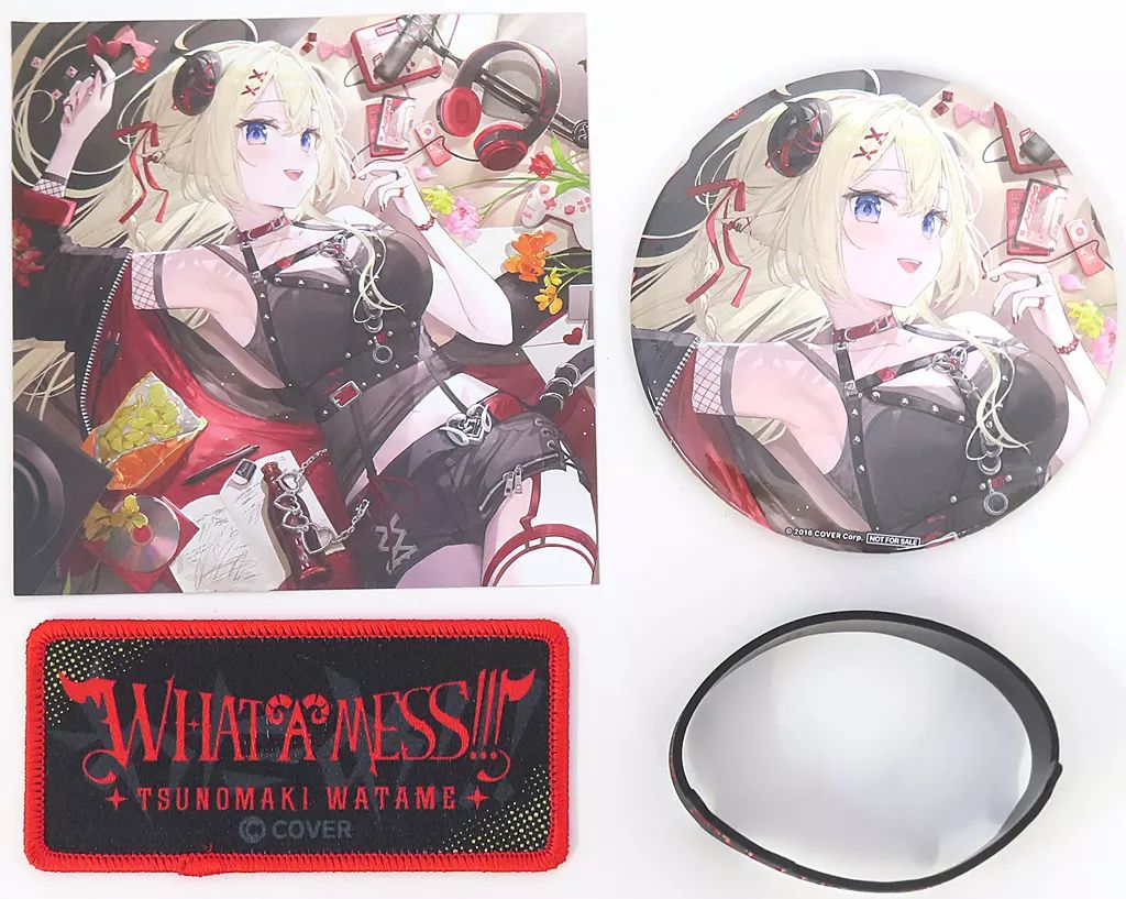 【中古】グッズセット [単品] 4大特典セット 「CD バーチャルYouTuber ホロライブ 角巻わため EP WHAT A MESS!!!」 同梱特典