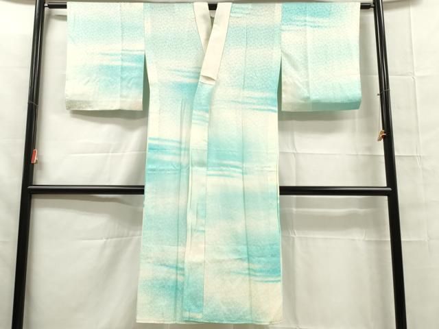 正絹 高級 長襦袢 無双仕立 花霞文 よろけ暈し文 ✨小柄な方 腰回りゆったり 平和屋着物□長襦袢 無双仕立て 霞文 暈し染め 正絹 逸品