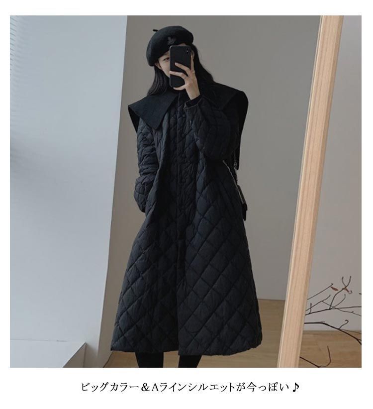 中綿コート レディース きれいめ おしゃれ ワンピース
