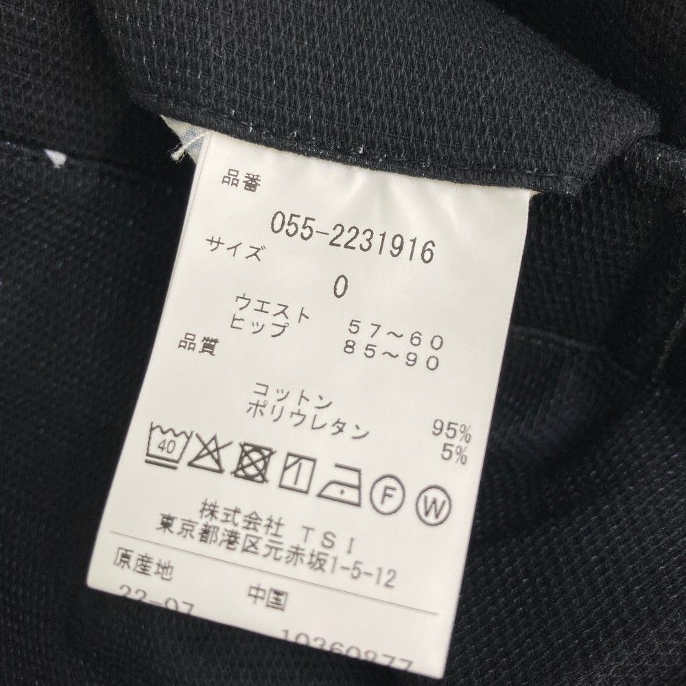 サイズ：0 PEARLY GATES パーリーゲイツ 055-2231916 パンツ ブラック
