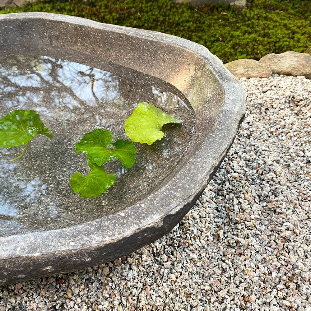 つくばい 手水鉢 蹲 水鉢 睡蓮鉢 メダカ鉢 金魚鉢 石 大型 おしゃれ 庭 水盤 鉢 坪庭 和風 ガーデニング XXXL (3) - メルカリ