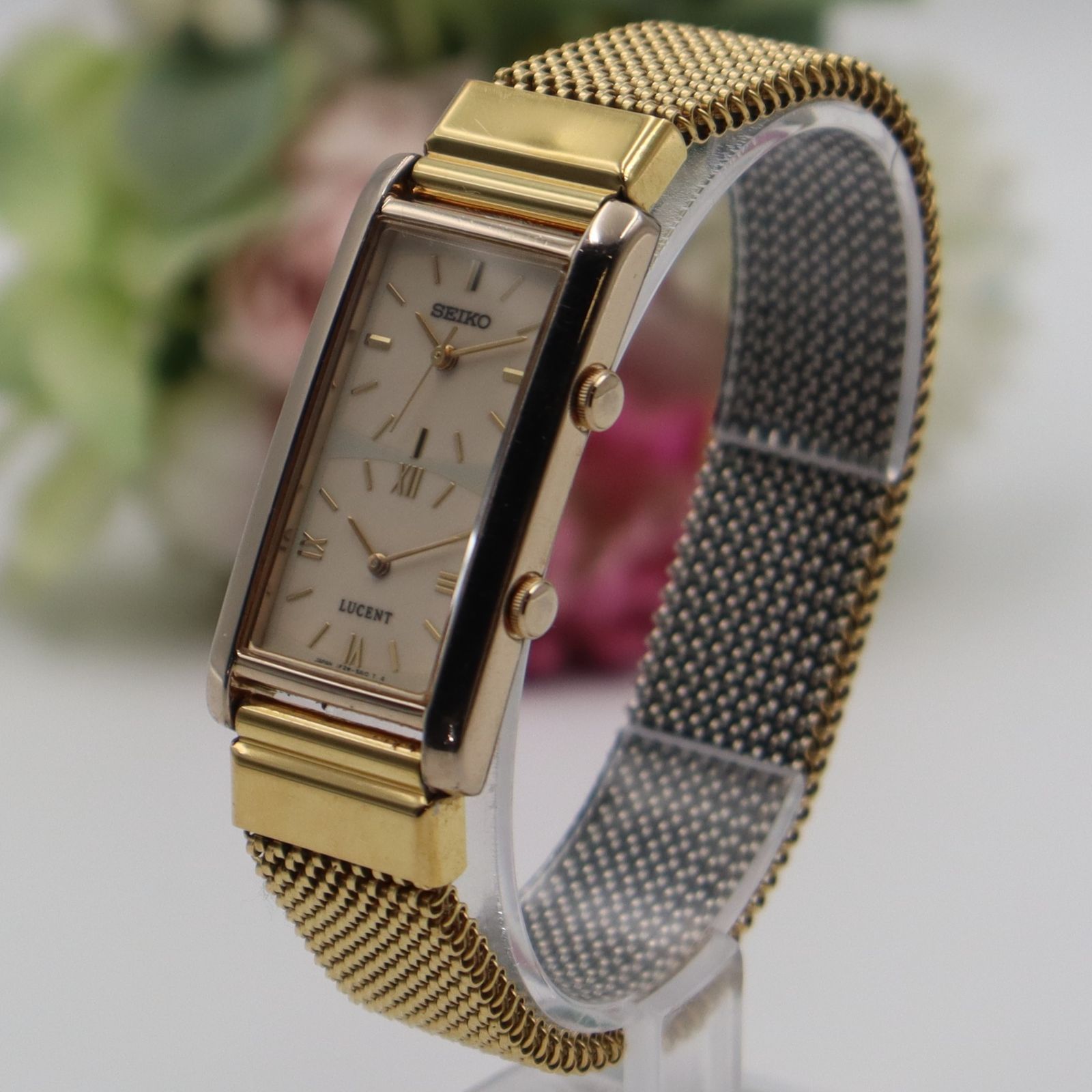 電池新品 SEIKO セイコー ルーセント 1F2W-5A00 クォーツ