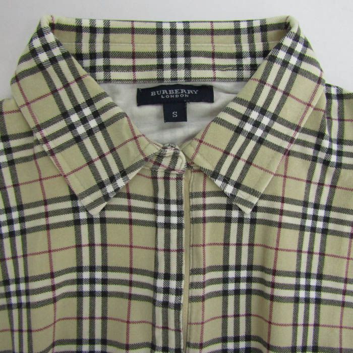美品のバーバリー シャツ 長袖 ベージュ ノバチェック サイズ7(S位) 美