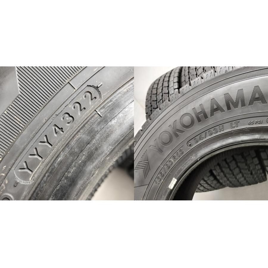 ◇本州・四国は送料無料◇ ＜スタッドレス 4本＞ 165/80R13 LT ヨコハマタイヤ アイスガード iG91 2022年製 60〜70％  プロボックス サクシード 中古 - メルカリ