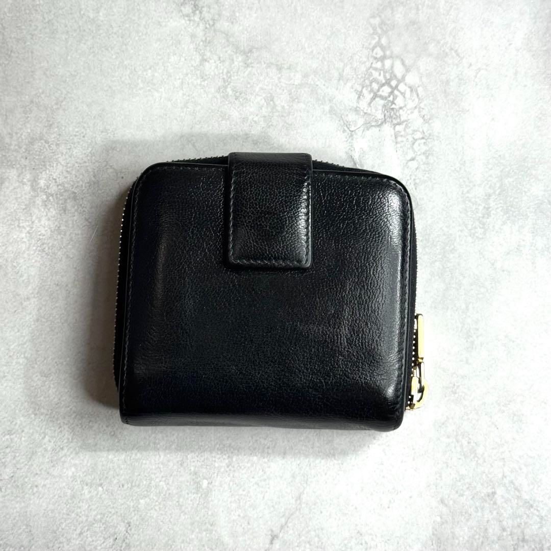 新品未使用✨ サンローラン リヴゴーシュ コンパクトジップウォレット ブラック YSL YVES SAINT LAURENT イヴサンローラン / リヴゴーシュジップ