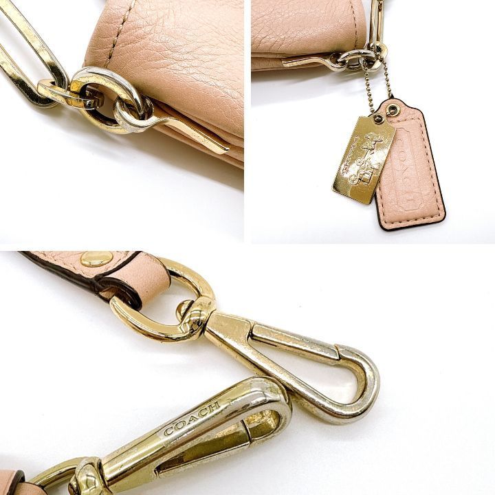 COACH コーチ 2wayバッグ ホーボーバッグ 27858 ピンク系 レザー COACH コーチ 2wayバッグ ホーボーバッグ 27858 ピンク系 レザー