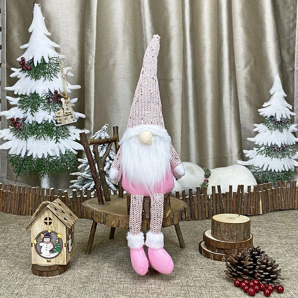 在庫限り】クリスマス 妖精 人形 サンタさん ピンクorホワイトorグレー