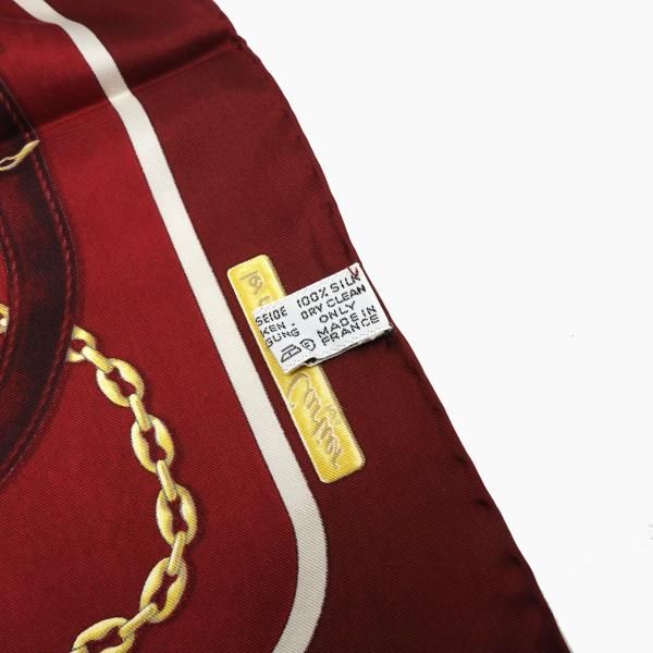 カルティエ Cartier シルク スカーフ（キラリ） Cartier - カルティエ Cartier スカーフ 時計柄 マルチカラー