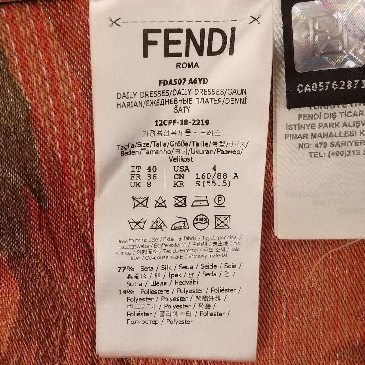 中古・古着通販】FENDI (フェンディ) ズッカ柄ニットワンピース
