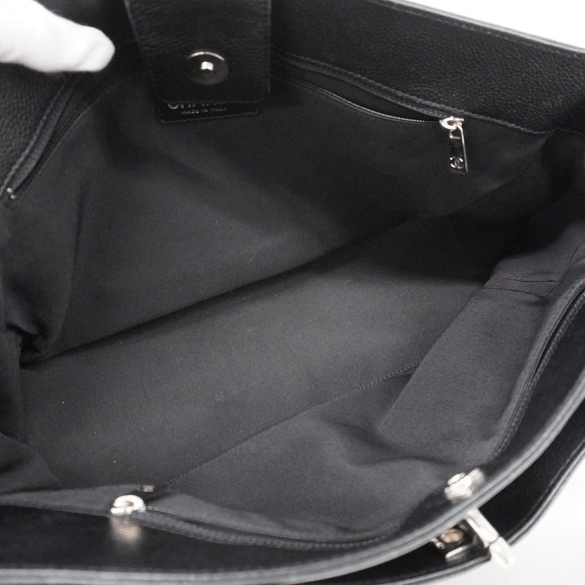 5ib2122-h シャネル トートバッグ エグゼクティブ レザー ブラック シルバー金具 レディース DECORATOM_COM_BR