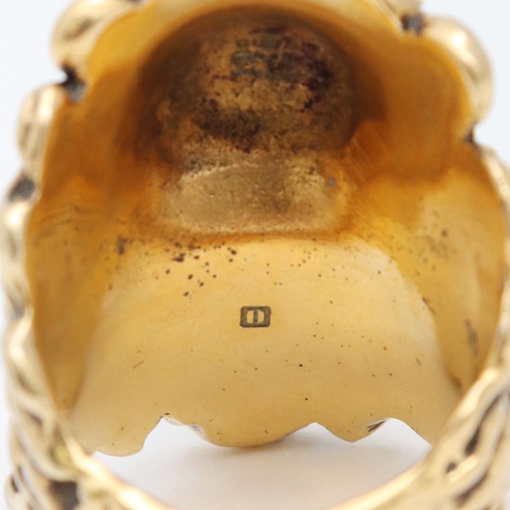 GUCCI ライオンヘッド 16号 gucci lion hed crystal silver ring 16号 | requality