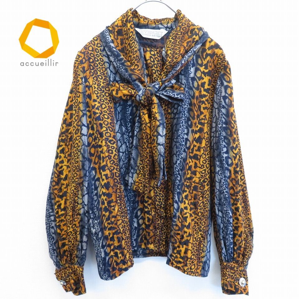 ジバンシイ GIVENCHY ヴィンテージ ボウタイ シルク ブラウス