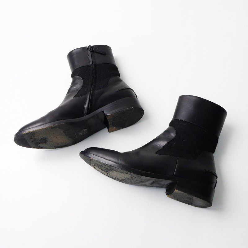 ニコラ期 バレンシアガ BALENCIAGA ウール スイッチング レザー ニコラ期 バレンシアガ BALENCIAGA ウール スイッチング レザー