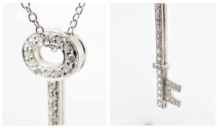 Tiffany&Co. ティファニー オーバルキー PT950 【sr】 TIFFANY&Co. ティファニー ダイヤ ヴィンテージオーバルキー