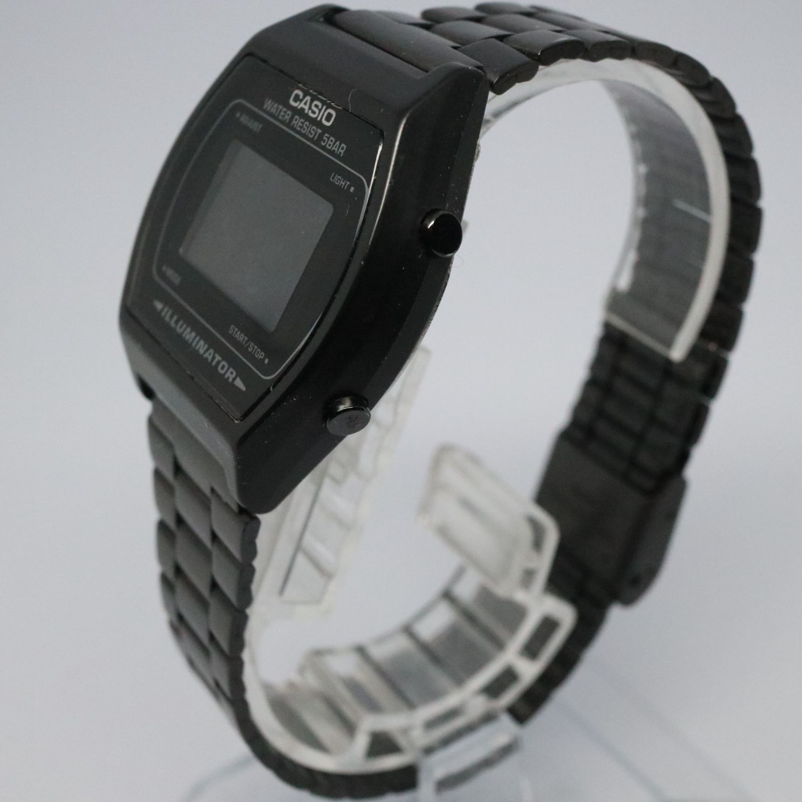 うのにもお得な 稼働品】CASIO ブラック 腕時計 デジタル B640WB-1Bjf カシオ 時計