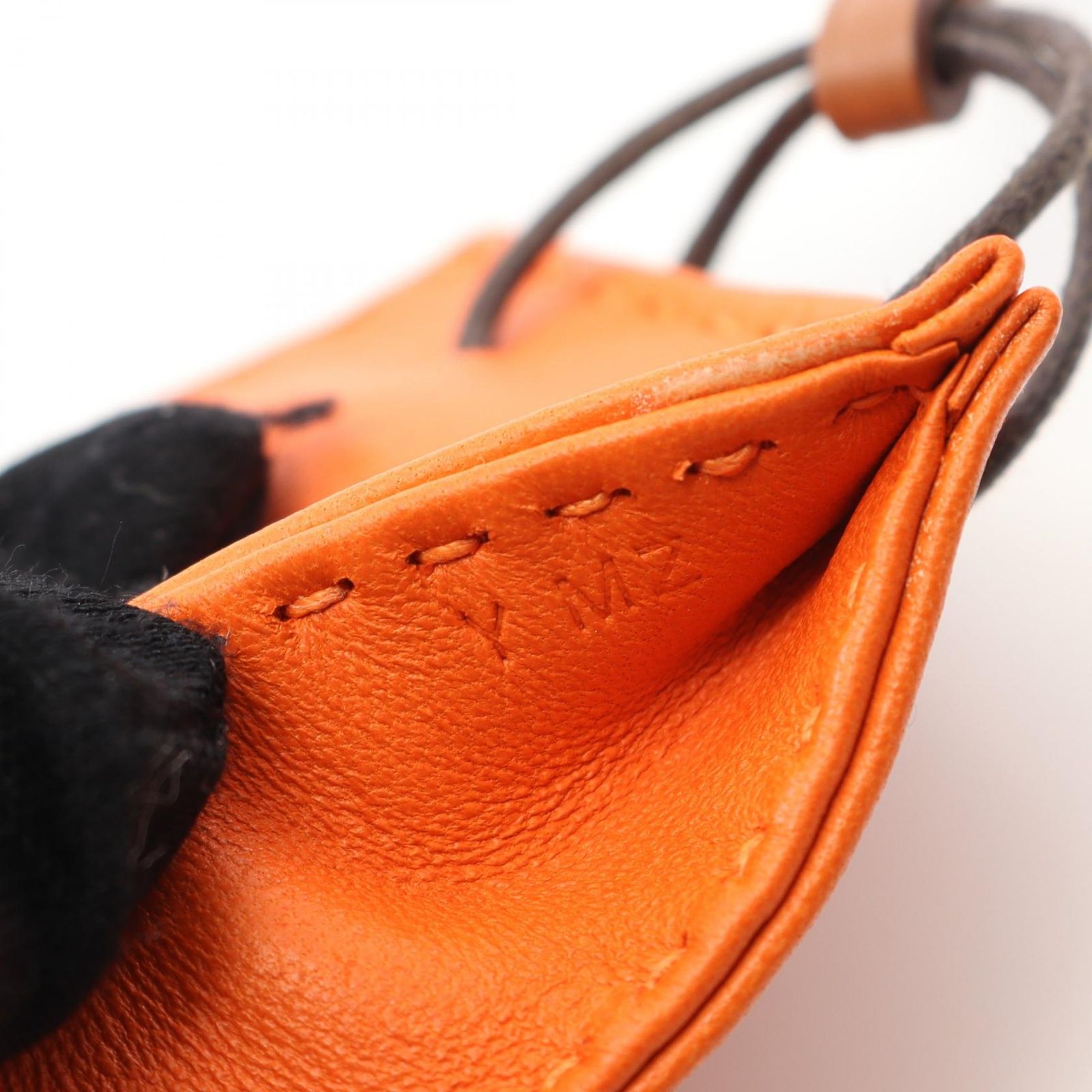 ❤未使用品❤サックオランジュ フー オレンジ バッグチャーム エルメス 箱付き HERMES エルメス ブランド バッグチャーム レディース レザー