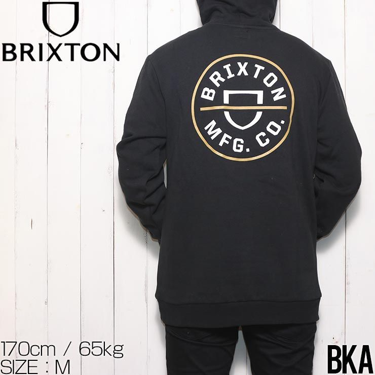 【送料無料】プルオーバーパーカー フーディ BRIXTON ブリクストン CREST HOODY 22021