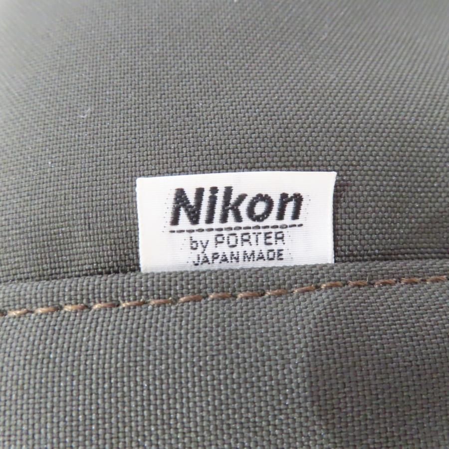 M11-t571 美品 Nikon/PORTER ニコン/ポーター カメラバッグ モス