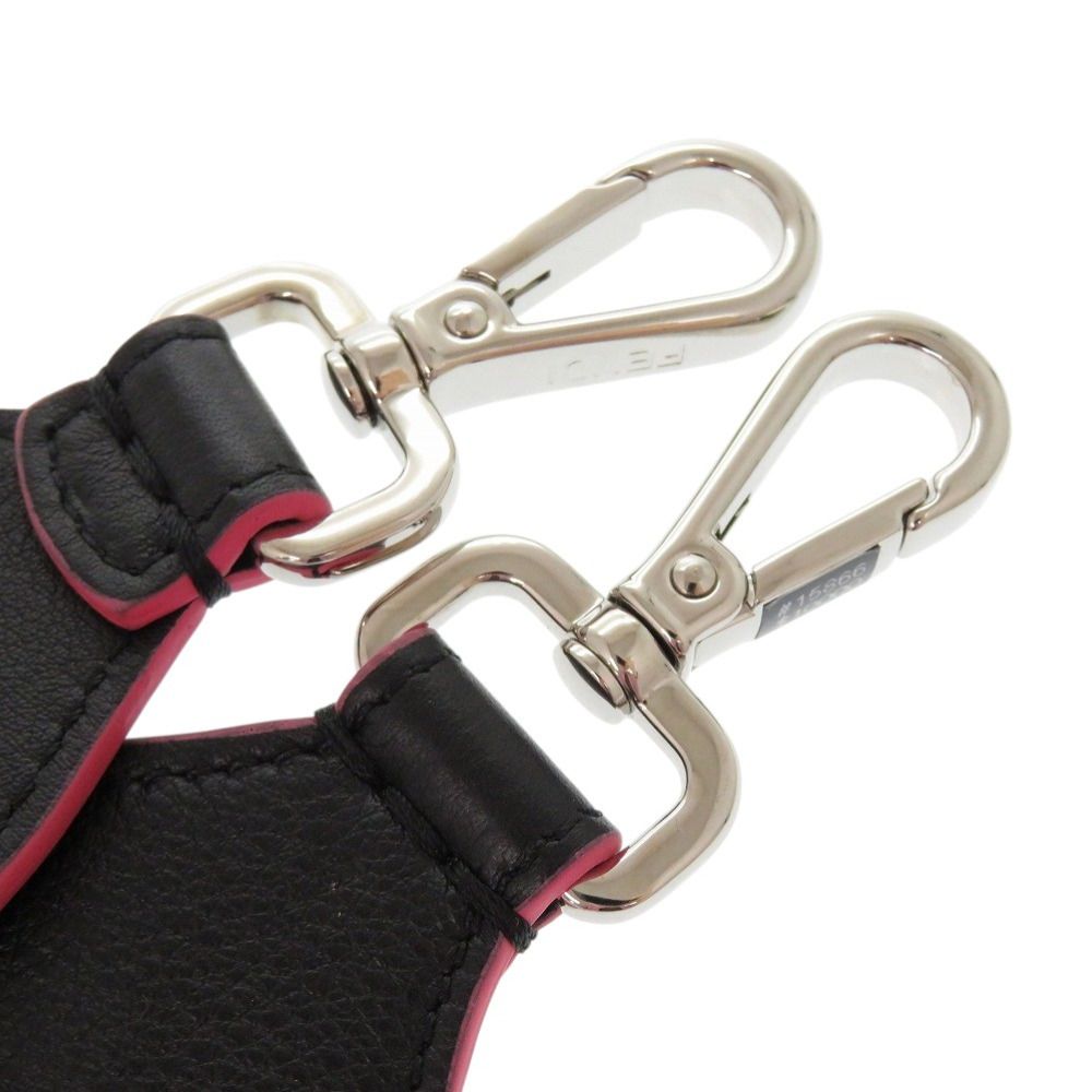 FENDI - 新品同様 フェンディ FFロゴ レザー スパンコール マルチカラー ショルダーストラップ 0065【中古】FENDI 新品同様 フェンディ FFロゴ レザー スパンコール マルチカラー