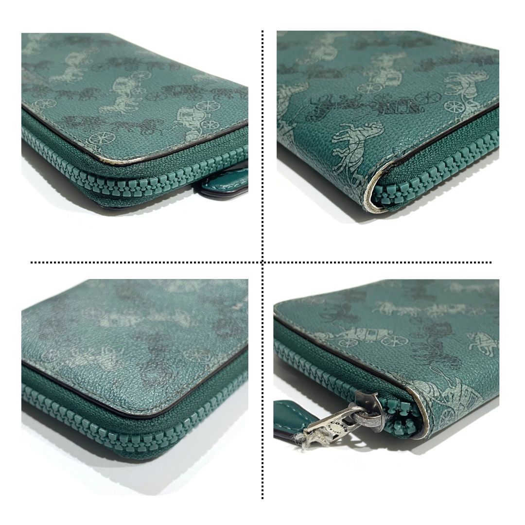 極美品✨COACH コーチ　ホースアンドキャリッジ　ラウンドファスナー　長財布 楽天市場】コーチ アウトレット 長財布(ラウンドファスナー
