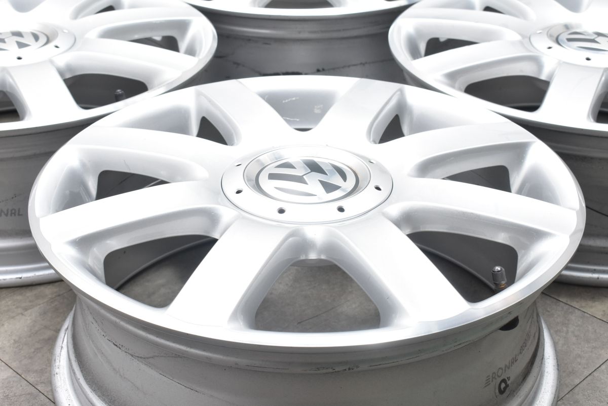 スタッドレス用などに VW ゴルフ 5 純正 17in 6J 48.5 PCD112 品番 1K0601025N 4本 フォルクスワーゲン GOLF 6 7 8 トゥーラン 流用