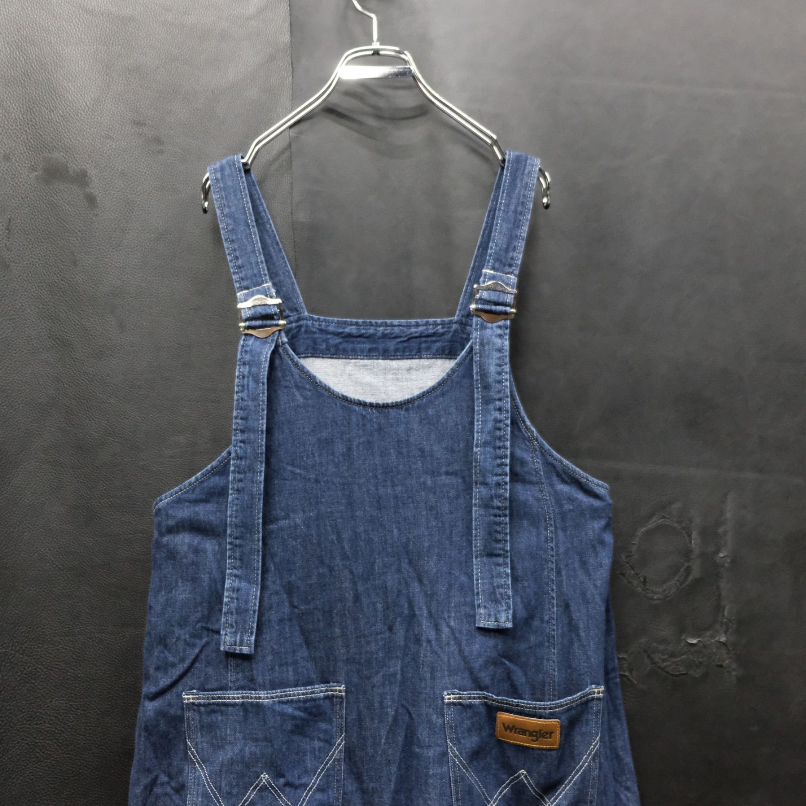 Wrangler EKAL デニム　オーバーオール　スカート　エカル Wrangler × EKAL ライトオンスデニム ロングジャンパースカート