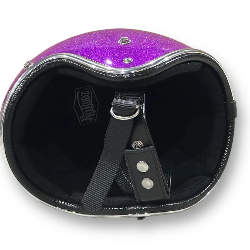 GLITTER 3/4 HELMET グリッターヘルメット BROWN/茶色 No Budz