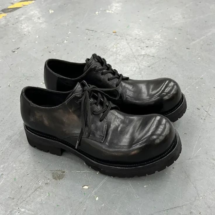 クレジュリー*37* ウェッジソール メタリック ダービーシューズ 楽天