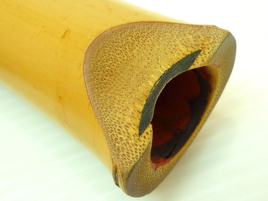 大宝在銘　銀三線尺八A 長さ約68㎝　東Y7-0908③ 大宝在銘 銀三線尺八A 長さ約68㎝ 東Y7-0908③