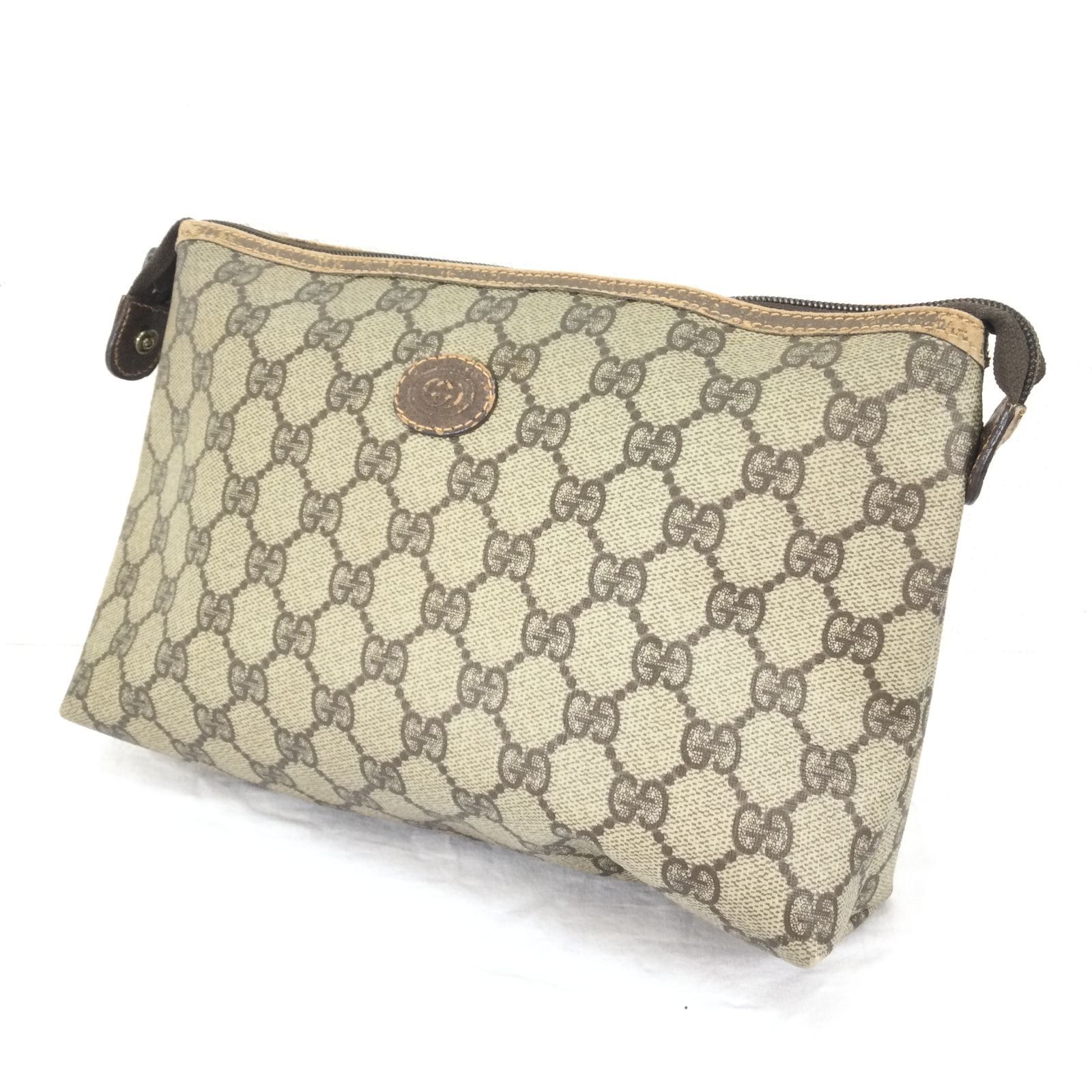 1304 GUCCI グッチ グッチ GG柄 クラッチバッグ GGキャンパス セカンドバッグ ポシェット ハンドバッグ カバン 化粧ポーチ エントルピー