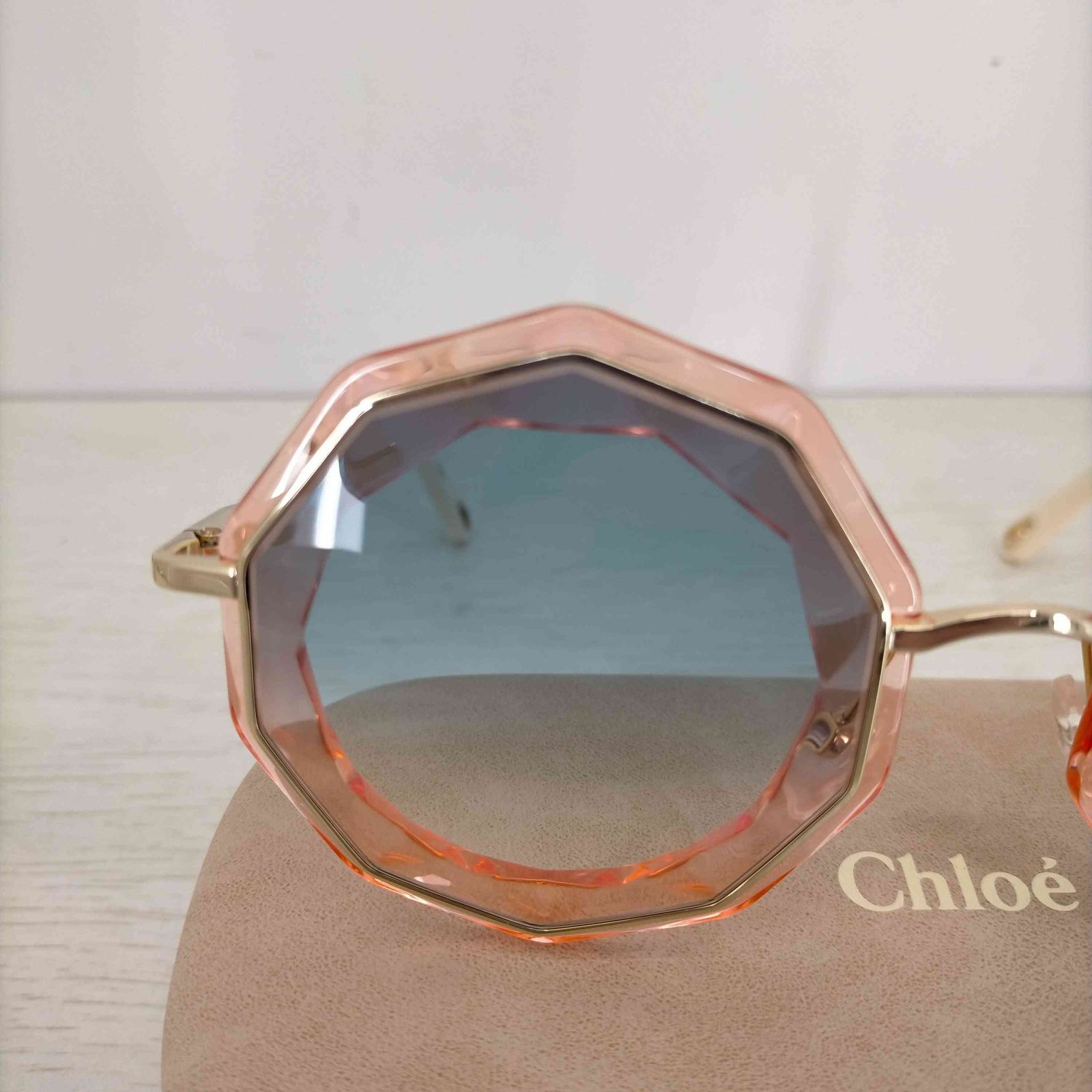 クロエ Chloe CE160S 10角形 ラウンド型 UVカットサングラス