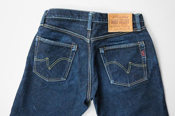 美品 アイアンハート 461 エクストラヘビィブーツカットデニム