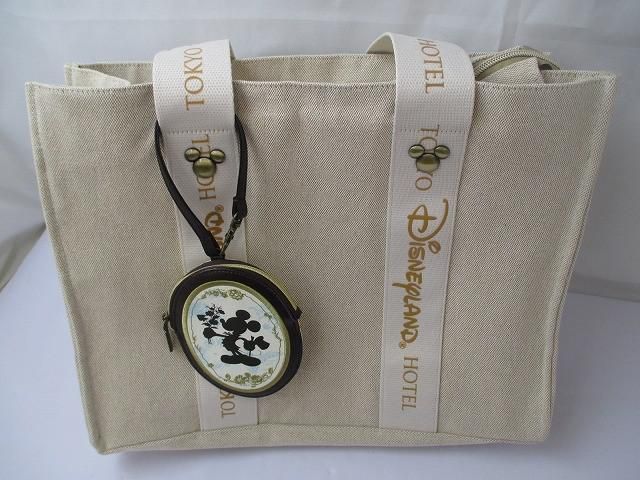 品 ディズニー 東京ディズニーランドホテル 宿泊者 エクスクルーシブ トートバッグ ポーチ-コインケース セット