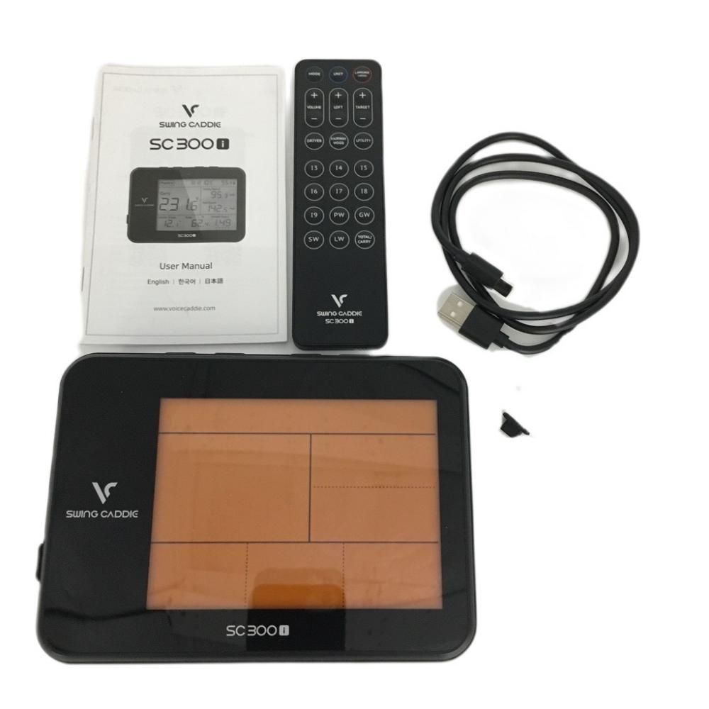 SALE10％OFF【美品】スイングキャディ SC300 弾道測定器 黒 通電確認済み ボイスキャディゴルフ SWING CADDIE