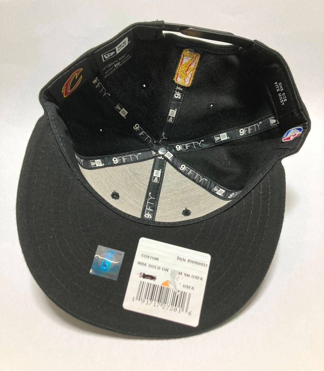 NEW ERA ニューエラ NBA CLEVELAND CAVALIERS キャバリアーズ Gold On 9FIFTY Snapback キャップ フリーサイズ