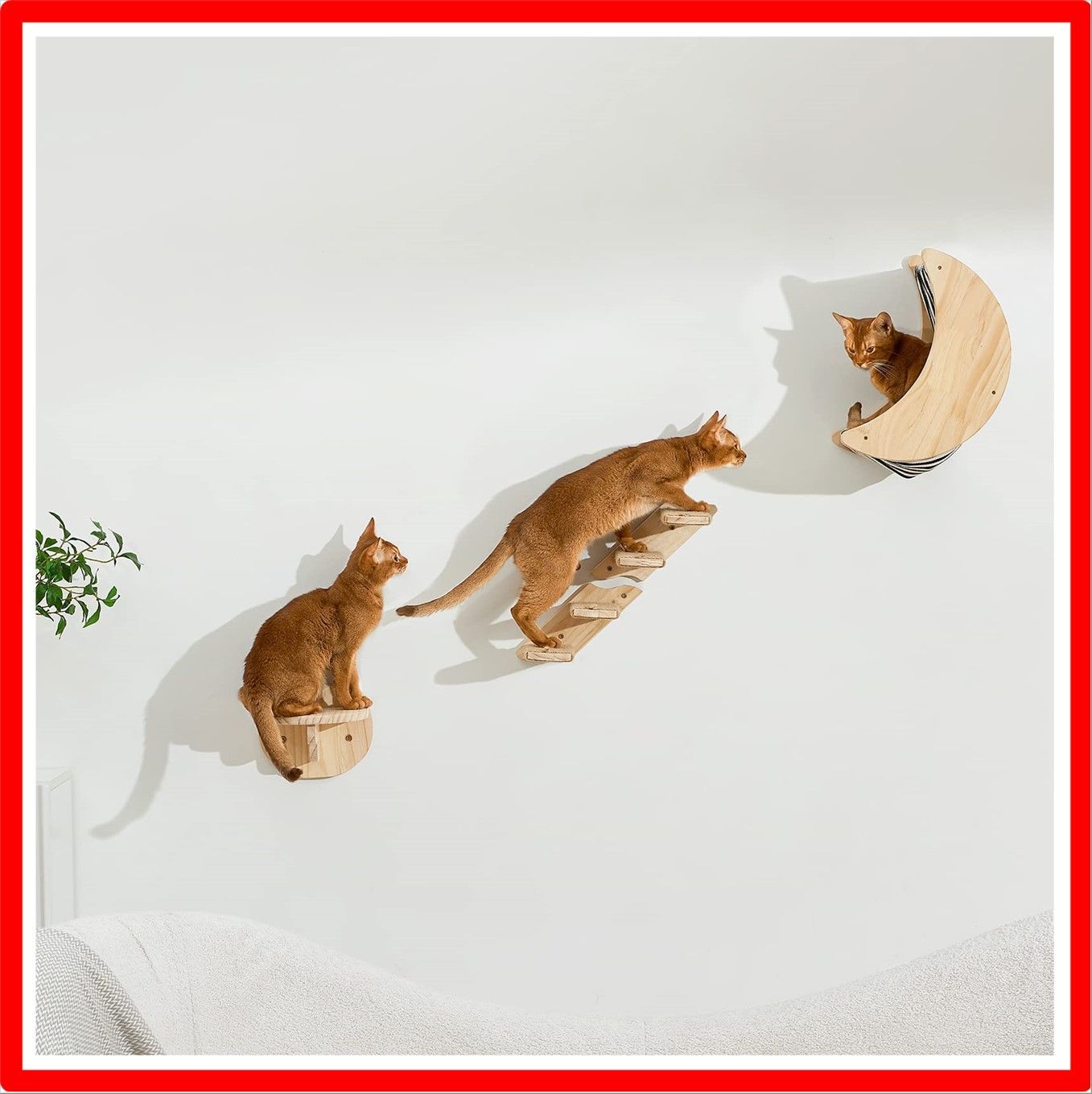 送料無料】 SPAKITCHCE 猫 壁棚 取り付け家具 - 猫 クライミング 棚 猫