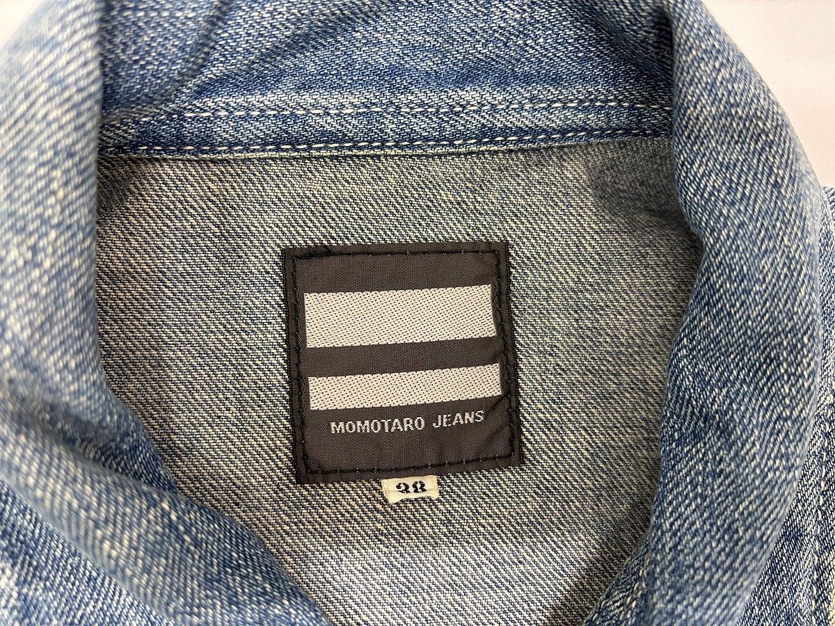 桃太郎ジーンズ 03-054 デニム カバーオール USEDダメージ加工