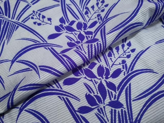 平和屋着物▽小紋 単衣 花鳥文 洗える着物 AAAU1126iu