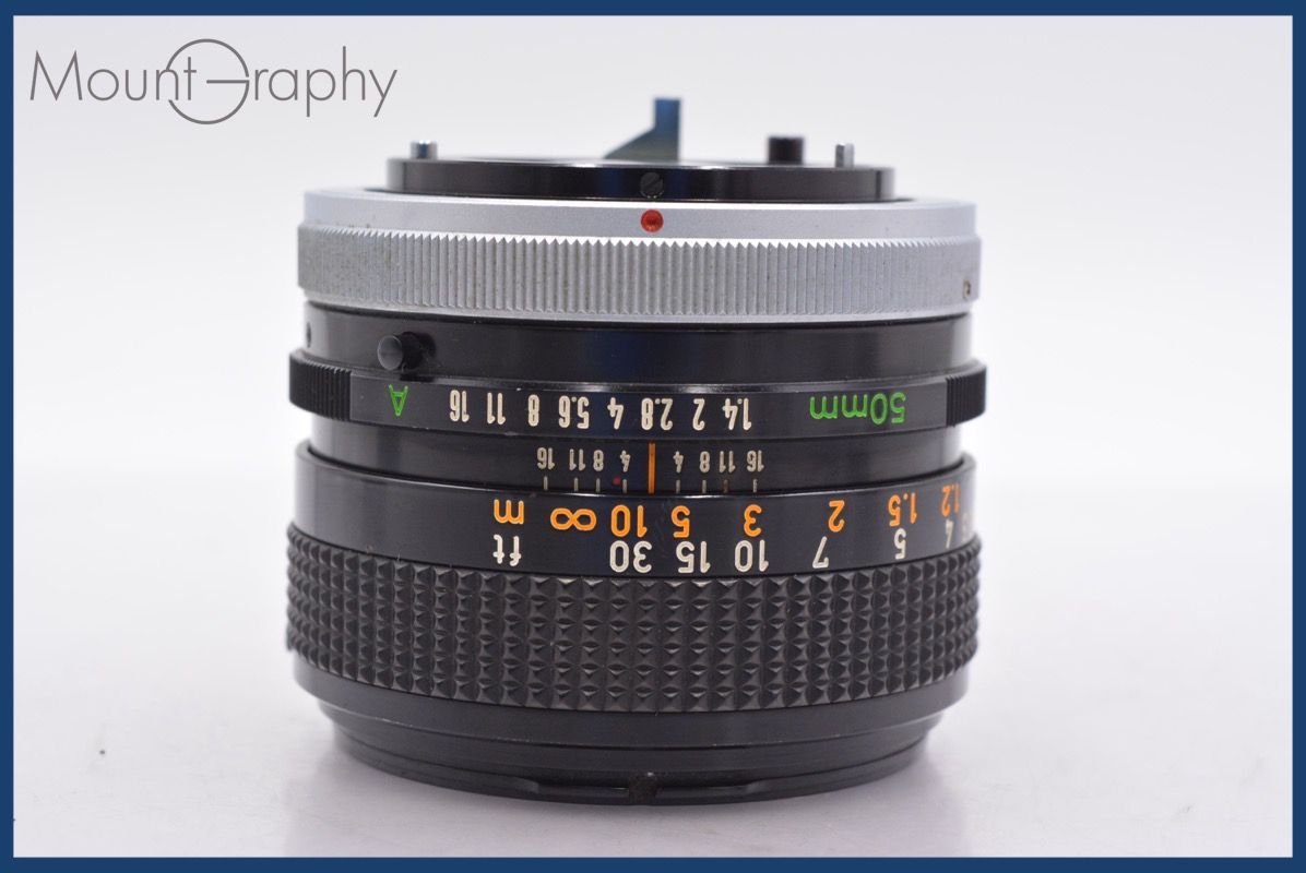 ☆特別特価☆ キヤノン Canon FD 50mm F1.4 S.S.C. 前後キャップ  