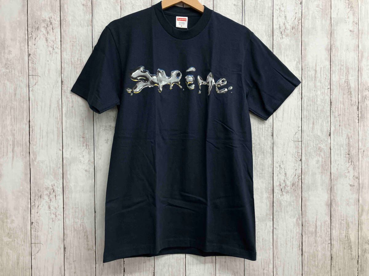 Supreme／半袖Tシャツ／ネイビー／18AW／liquid Tee／サイズS - メルカリ
