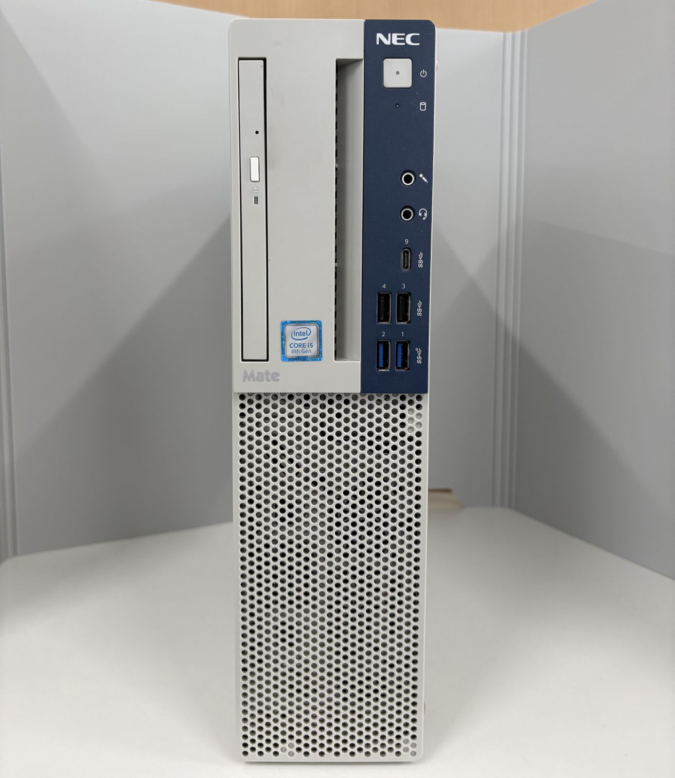 NEC Mate ミニPC 8世代i5/256GB/4GB/DVDドライブ 中古デスクトップ
